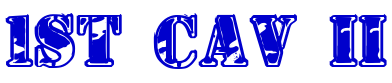 1st Cav II 字体